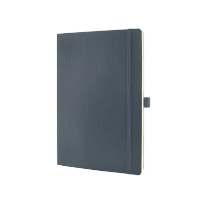 Afbeelding van Notitieboek Sigel Conceptum Pure softcover A4 donkergrijs geruit