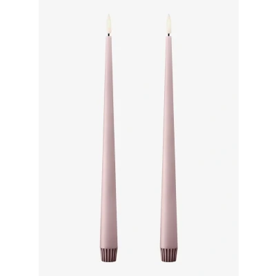 Afbeelding van ester &amp; erik taper kaars LED 30 cm 2 pack 52 Soft Rose