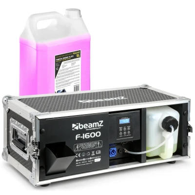 Afbeelding van BeamZ F1600 DMX fazer rookmachine in flightcase incl. 5 liter
