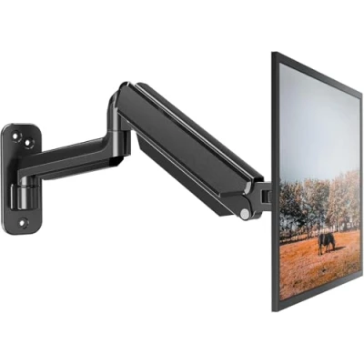 Afbeelding van ELIVED Monitor Wall Mount Gasveer Arm voor 13 32 Inch PC Monitoren met VESA 75x75/100x100mm tot 8KG Tilt Swivel Draaien Enkele Hoogte Verstelbare Muurbeugel EV023 DE