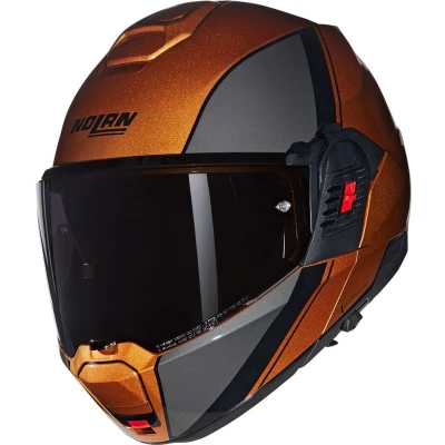 Afbeelding van Nolan N120 1 Verniciatura Speciale N Com Helm, zwart bruin beige, afmeting M voor man