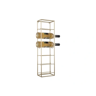 Afbeelding van Present Time Wijnrek Single Goud 18x11.5x66cm Modern