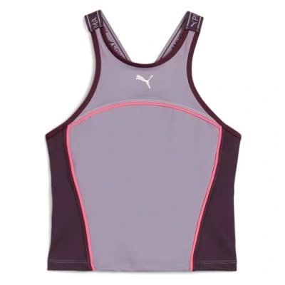 Afbeelding van Puma FIT Train Strong Fitted TANK Top, Dames, Maat: Large, Pale plum