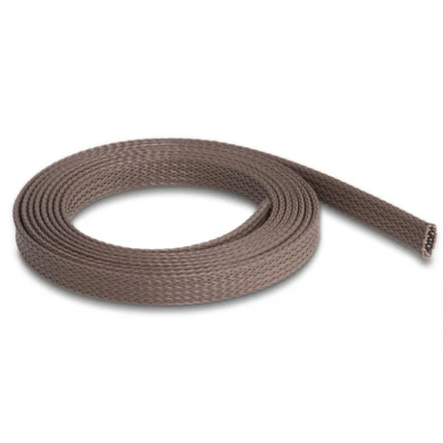 Afbeelding van Delock Geflechtschlauch nagerfest dehnbar 2 m x 12 mm braun