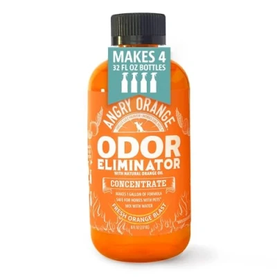 Afbeelding van Angry Orange Pet Odour and Stain Remover Carpet Cleaner, Furniture Floor Spray Solution Dog, Cat Urine Neutraliser Makes 1 Gallon