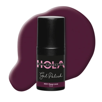 Afbeelding van Gelpolish #051 Deep Love 10ml paars Gelnagellak Hola