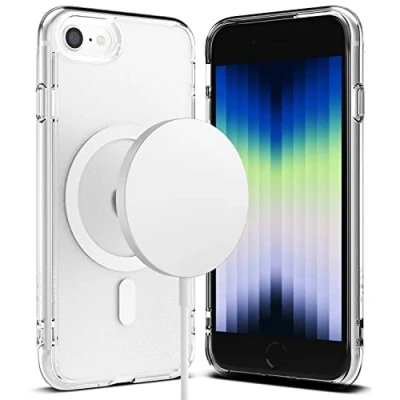 Afbeelding van Ringke Fusion Magnetic Compatibel met iPhone SE 2022 5G (SE 3), 2020, 8 Case, Anti Vingerafdruk Schokbestendig Hoesje MagSafe Matte Clear