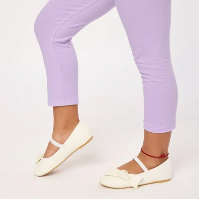 Afbeelding van Merry Style MS MS10 131 LE Meisjes 2Pack Leggings Sport Vrijetijdsbroek Lang Viscose Sporbroek Yogabroek Lichtviolet 152