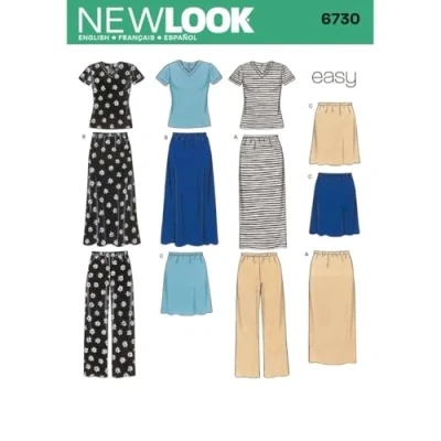 Afbeelding van New Look Misses&#039; 6730 enkel patroon maat A, meerkleurig
