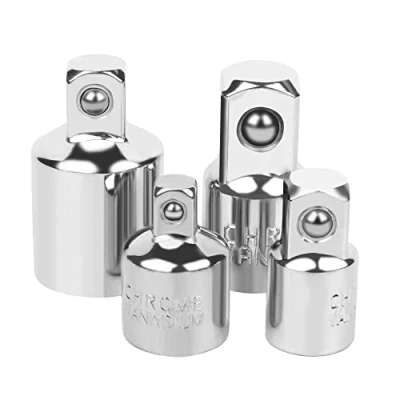 Afbeelding van 4 Stuk Socket Adapter 1/4&quot; tot 3/8&quot;, 3/8&quot; 1/4&quot;, 1/2&quot;, 1/2&quot; Reducer Set Drive Conversies Chrome Vanadium Staal