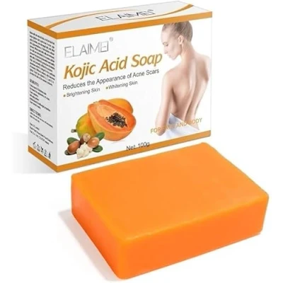 Afbeelding van Peak Health Whitening Kojic Acid Soap Facial Bleaching Dark Spot Acne Littekens Huid Brighter Lightening Detox Pigmentatie Verwijdering Verminderen (Pack van 2)