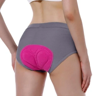 Afbeelding van FEIXIANG Fietsbroek voor dames, korte fietsbroek, met 4D gelvulling, ademend, droogt