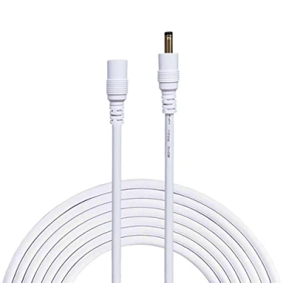 Afbeelding van Liwinting DC Verlengkabel 3,5 mm x 1,35 Man naar Vrouwelijke Aansluitkabel Connector Kabel Verdeler Holle Stekker Aansluiting Voor Energie adapter Draadloze IP Camera 5m/16,4ft Wit