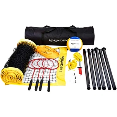 Afbeelding van Amazon Basics Volleybal badminton combiset