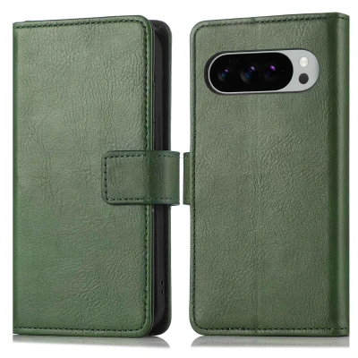 Afbeelding van Google Pixel 10 Pro XL Hoesje Kunstleder imoshion Bookcase Groen Telefoonhoesje