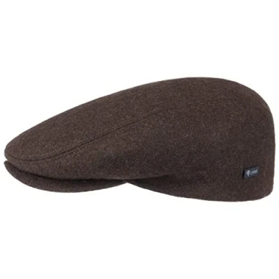 Afbeelding van Lipodo sport flatcap dames en heren Platte pet met klep sportieve seizoensovergang winter 62 cm bruin