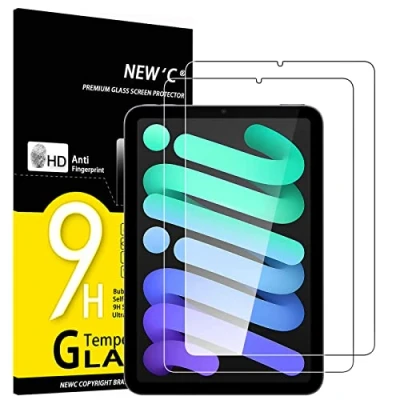 Afbeelding van NEW&#039;C 2 Stuks, Screen Protector voor iPad Mini 6 2021 8,3 Inch, vrij van krassen, Gehard Glass Schermbeschermer Film 0.33 mm ultra transparant, resistent, anti kras, vingerafdrukken