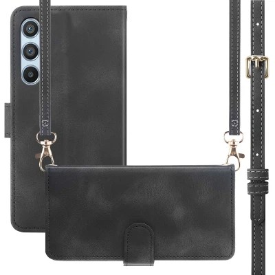 Afbeelding van Samsung Galaxy A14 (4G) Hoesje Kunstleder iMoshion Bookcase Zwart Telefoonhoesje