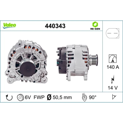 Afbeelding van Valeo Alternator/Dynamo 440343