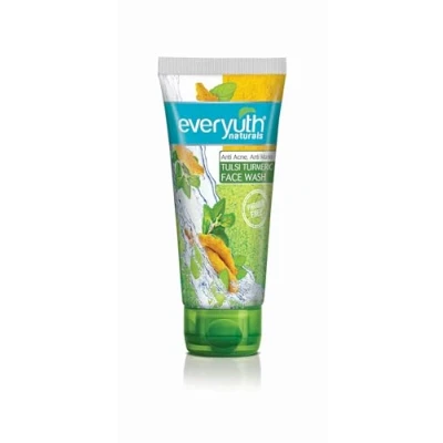 Afbeelding van Everyuth Naturals Tulsi Turmeric Face Wash, 150 ml (Ship from India)