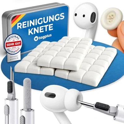 Afbeelding van tagplus® Reinigingsklei mobiele telefoon &amp; hoofdtelefoon incl. professionele oplaadbus reinigingsgereedschap, reinigingsset voor Airpods, gadgets mannen, ipad accessoires, iPhone