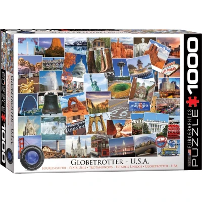 Afbeelding van Eurographics Globetrotter USA Puzzel voor kinderen, Maat: One Size, Multi coloured