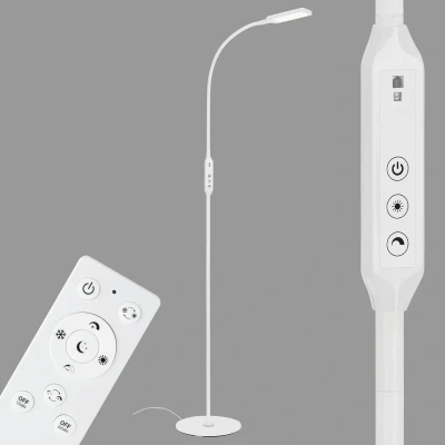 Afbeelding van Briloner Leuchten OFFICE REMOTE vloerlamp Dimbaar incl. afstandsbediening 3.000K 6.000K Wit