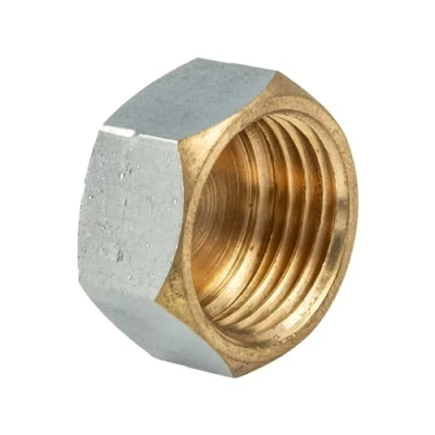 Afbeelding van tecuro Dop met zeskant, binnendraad Rp 3/8 inch, glanzend verchroomd messing