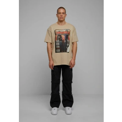 Afbeelding van Upscale by Mister Tee Unisex Magazine Tshirt print, Maat: XS, Sand