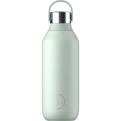 Afbeelding van Thermosfles Groen Lichen Green 500 Ml Siliconen/RVS/Kunststof Chilly&#039;s Series 2 7,5 X 22 Cm
