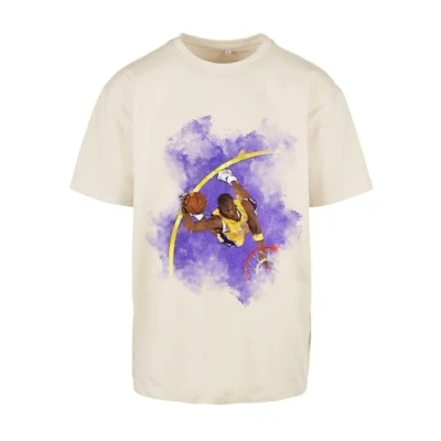 Afbeelding van Upscale by Mister Tee Basketball Clouds 2.0 Oversize Tshirt print, Heren, Maat: XXL, Sand
