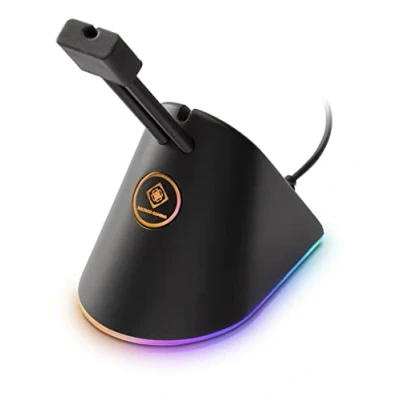 Afbeelding van Deltaco GAM 044 RGB Muis Bungee USB C Zwart