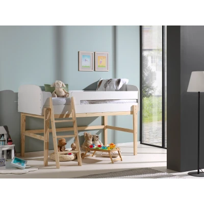 Afbeelding van LUCEVI Kiddy Halfhoogslaper 90x200cm Wit