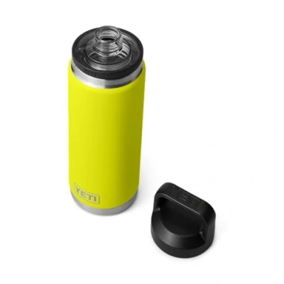 Afbeelding van YETI Rambler Bottle Chug, Vacuum Insulated Stainless Steel with Chug Cap, Firefly Yellow, 26 oz (760 ml)