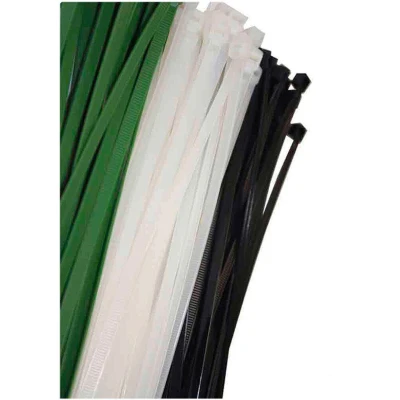 Afbeelding van Nylon kabelbinders EDM 300 x 8 mm Wit (100 Stuks)