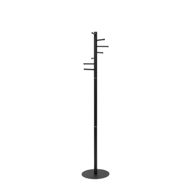 Afbeelding van Kapstok MAUL Caurus staand 177cm 7 haken zwart RAL9004