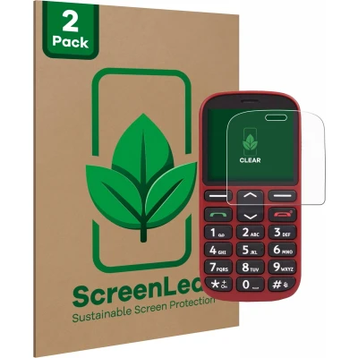 Afbeelding van ScreenLeaf Screenprotector voor Doro 1360 Duurzame schermbescherming Folie Beschermfolie transparant (2 Stuks)