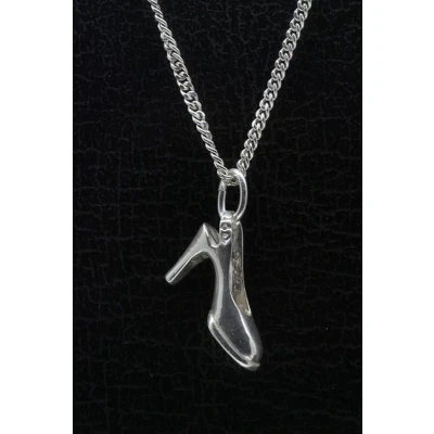 Afbeelding van Zilveren Dansschoen middel ketting hanger