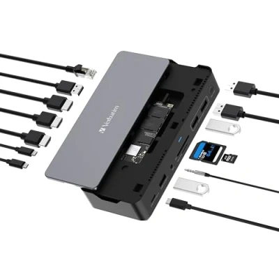 Afbeelding van Verbatim CDS 15S Bedraad USB 3.2 Gen 1 (3.1 1) Type C Zwart, Grijs