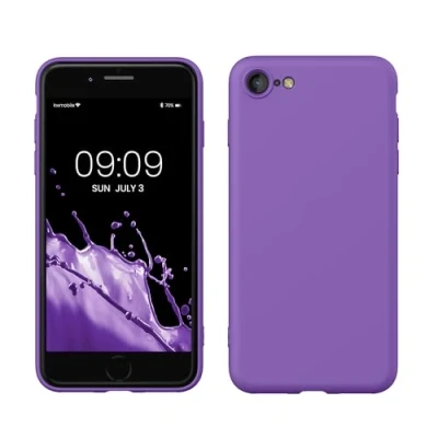 Afbeelding van kwmobile telefoonhoesje geschikt voor Apple iPhone SE (2022) / (2020) 8 7 Hoesje smartphone Back cover in orchidee lila