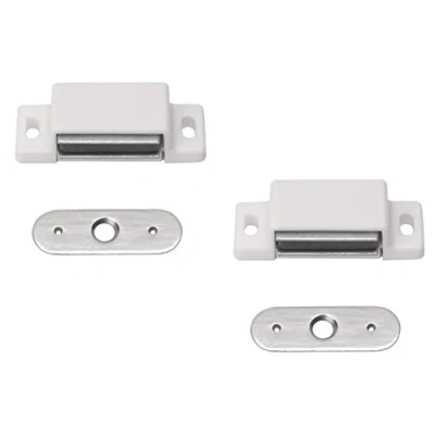 Afbeelding van Metafranc magneetsnapper vaste tegenplaat eenvoudige montage geschikt voor meubeldeuren &amp; kleppen / deursluiting magneet meubelsnapper 3 kg (2 Stuk) wit