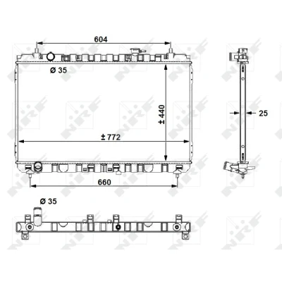 Afbeelding van NRF Radiateur 53056