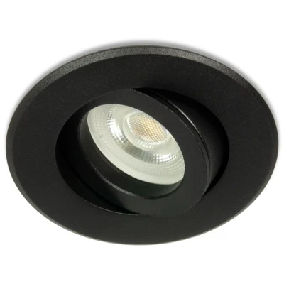 Afbeelding van LED Midi inbouwspot Artin Rond Zwart Koel Wit Dimbaar 3.6W Integral