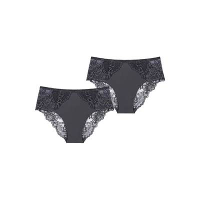 Afbeelding van TRIUMPH Slip &#039; Wild Peony Florale donkergrijs