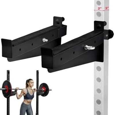 Afbeelding van Yes4All Premium Barbell Safety Squat Bar Attachment 0,5 kg (453 kg) Capaciteit Rack Spotter Arms 2x2 Verstelbare Hoogte