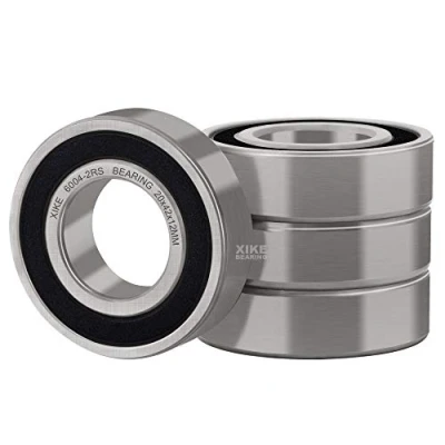 Afbeelding van XiKe 4 Stuks 6004 2RS Afgedicht Kogellager 20x42x12mm, Chroomstaal/Voorgesmeerd/Rubberen afdichtingen, 6004RS Groefkogellagers