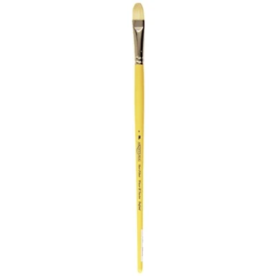 Afbeelding van Winsor &amp; Newton 5871008 Artists varkenshaarpenseel gemaakt van hoogwaardig Chunking varkenshaar voor olieverf en acrylverf Filbert penseel kort lange Steel Nr. 8,