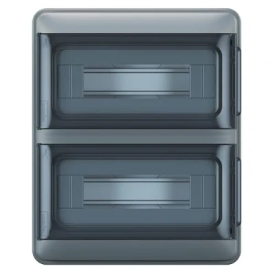 Afbeelding van Legrand, Plexo S Distributeur voor vochtige ruimtes, opbouwverdeler, beschermingsklasse: IP65 IK07, 2 rijen, 24 modules, afmetingen: 350 x 285 106 (H B D in mm) met neutrale geleider en