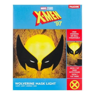 Afbeelding van Paladone Wolverine Maskerlamp, officieel gelicentieerde Marvel merchandise, wandmontage of vrijstaande X Men karakterlamp, USB batterijvoeding