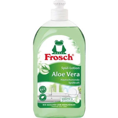 Afbeelding van Frosch Aloë Vera afwasmiddel Voor gevoelige handen 500ml Huidvriendelijk